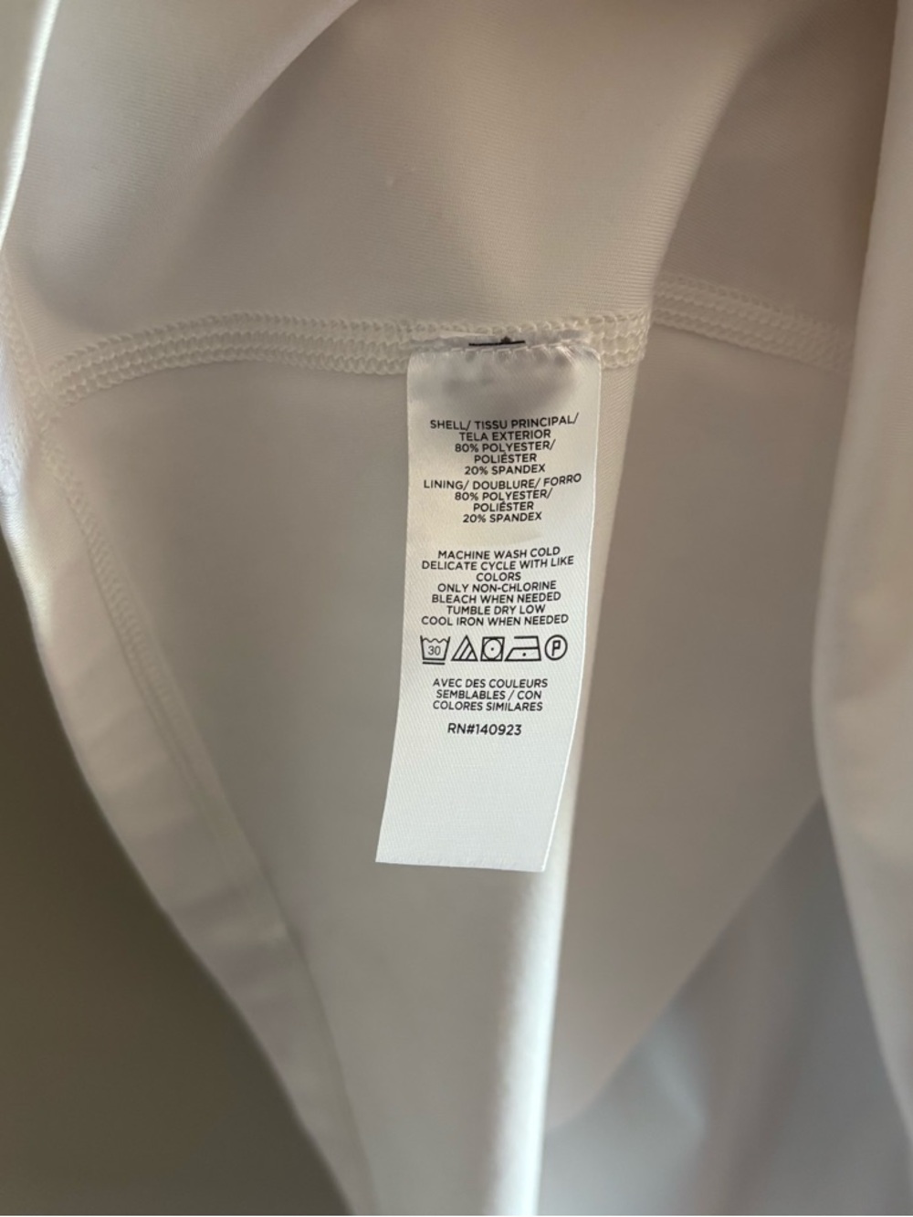 Women's White Sleeveless Athletic Dress - Picture 2 of 4